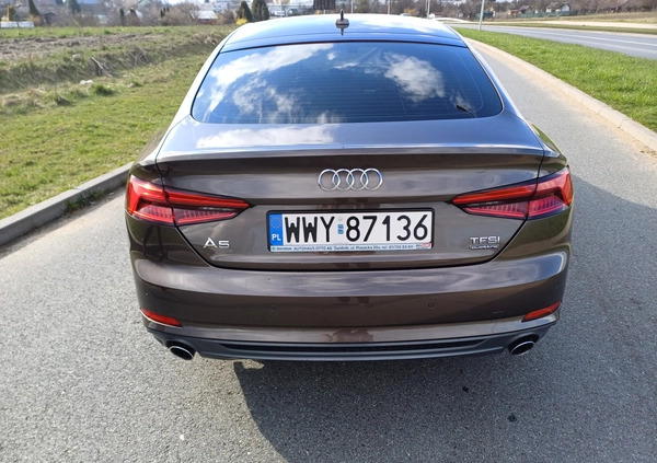 Audi A5 cena 138375 przebieg: 80070, rok produkcji 2017 z Wyszków małe 106